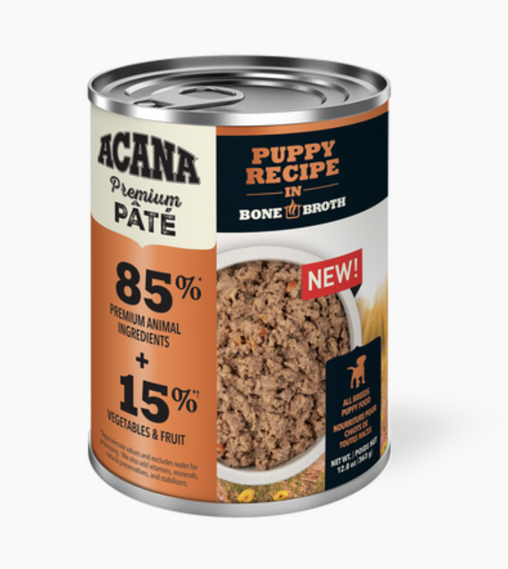 Acana Puppy Pate In Bone Broth 12.8Oz/363G