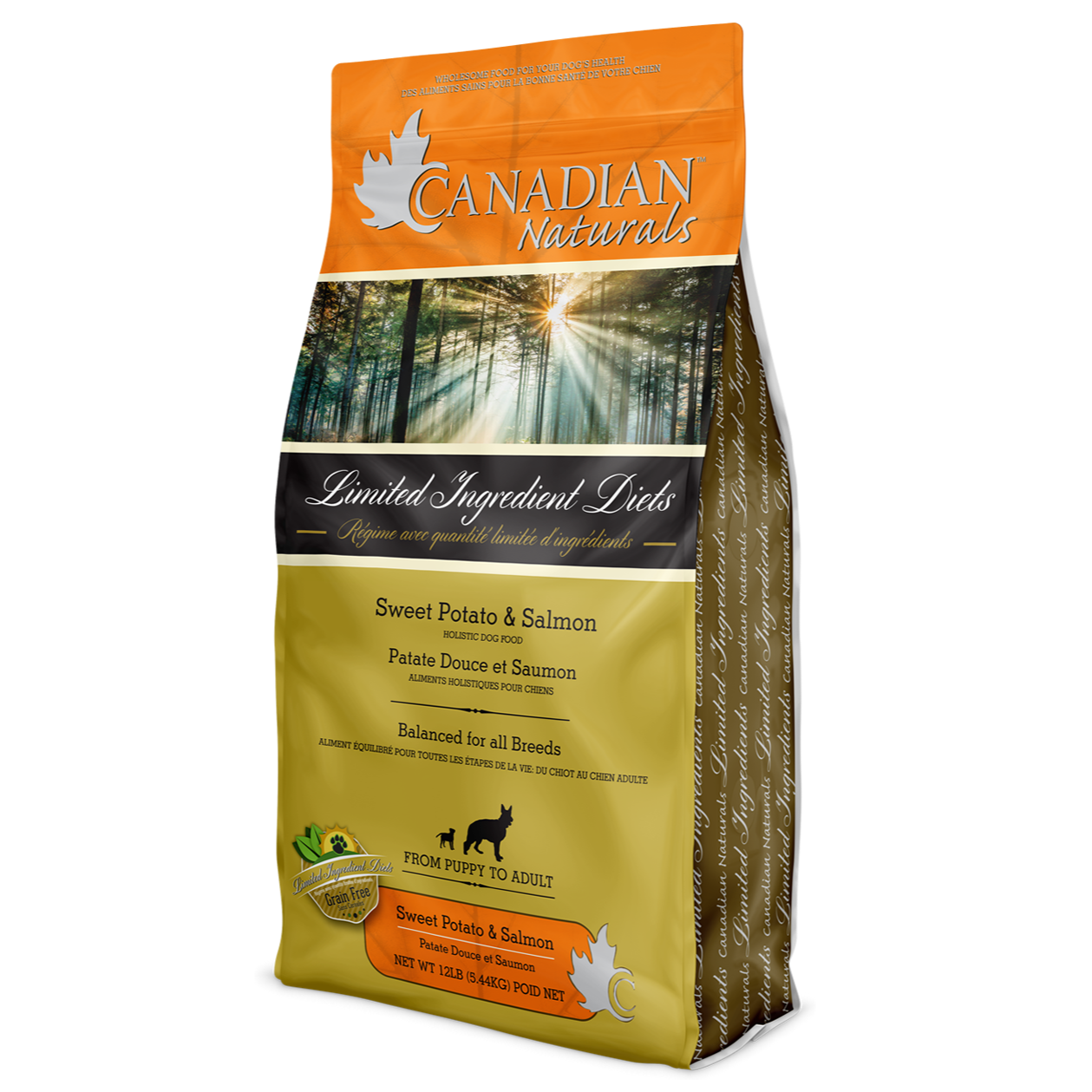 Canadian Naturals Grain Free Salmon & Sweet Potato 25Lb/11.3Kg