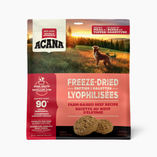Acana Dog Freeze Dried Patties Beef Recipe 14Oz/397G