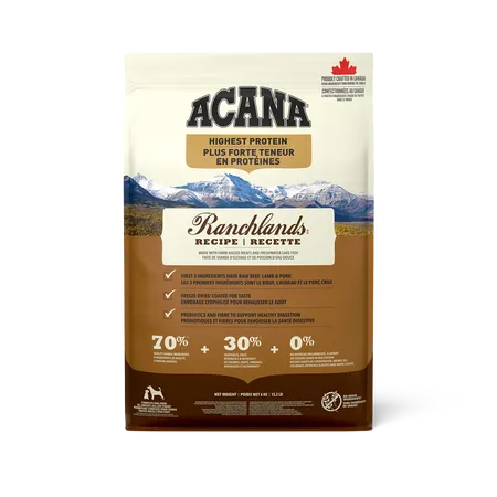 Acana Dog Highest Protein Ranchlands 13.2Lb/6Kg