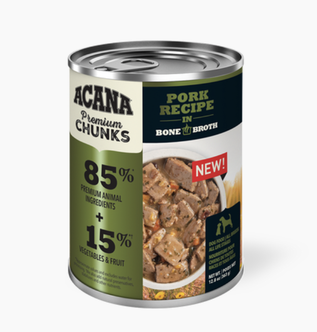 Acana Dog Pork In Bone Broth 12.8Oz/363Oz
