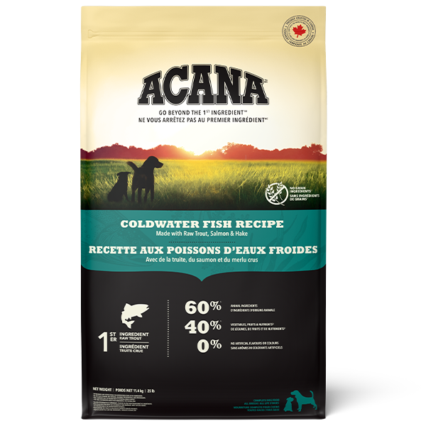 Acana Dog Grain Free Coldwater Fish Recipe 25lb/11.4kg