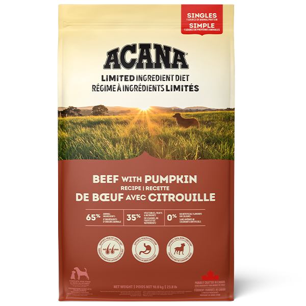 Acana Dog Singles Beef & Pumpkin 23.8lb/10.8kg