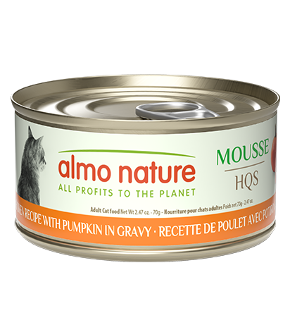 Almo Cat Hqs Mousse Chicken Recipe With Pumpkin In Gravy 2.47Oz/70G