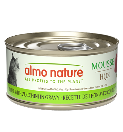 Almo Cat HQS Mousse Tuna Recipe With Zucchini In Gravy 2.47oz/70g
