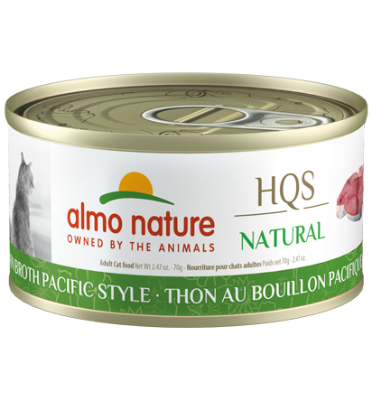 Almo Cat Hqs Natural Tuna In Broth Pacific Style 2.47Oz/70G