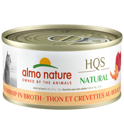 Almo Cat HQS Natural Tuna & Shrimp In Broth 2.47oz/70g