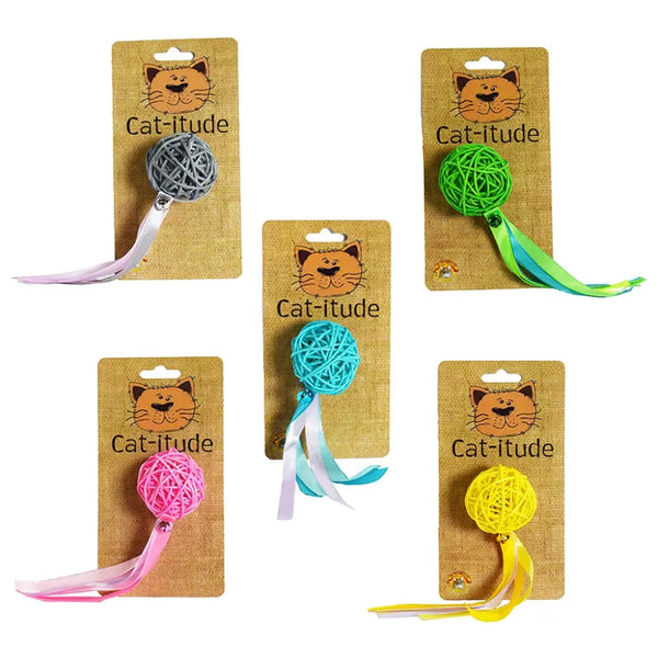 Amazing Pet Products Cat-itude Rattan Comet Ball