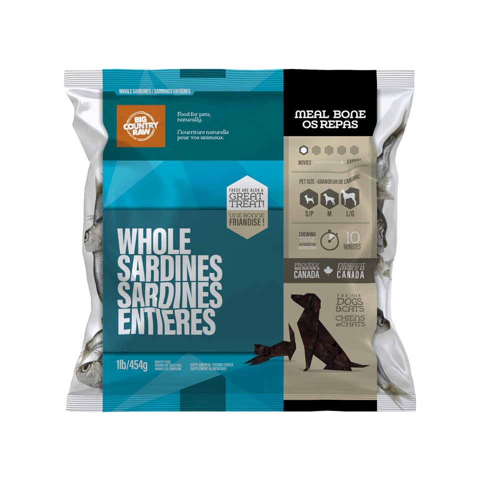 Big Country Raw Whole Sardines 1Lb