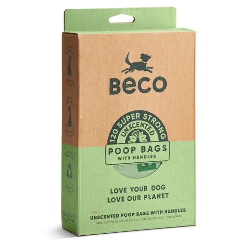 Beco Handled Waste Bags 7"X13" 120Pk