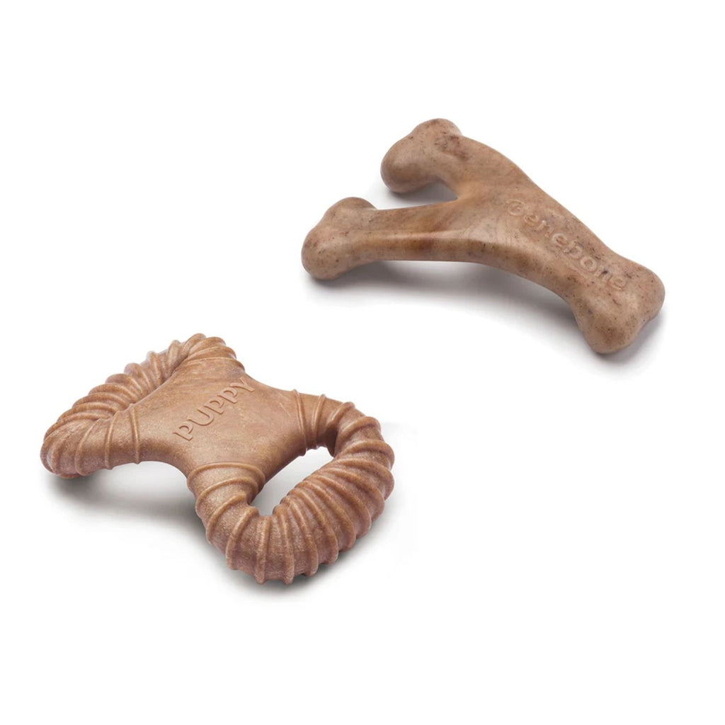 Benebone Puppy Dental Chew & Wishbone Bacon Tiny 2Pk