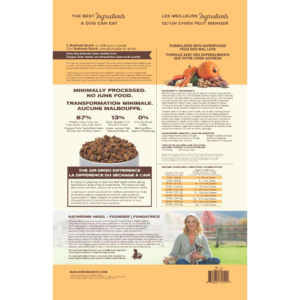 Badlands Ranch Superfood Complete Fish & Turkey Formula 4Lb/1.8Kg