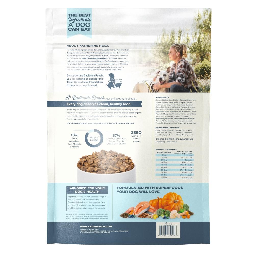 Badlands Ranch Superfood Complete Chicken Formula 4Lb/1.8Kg