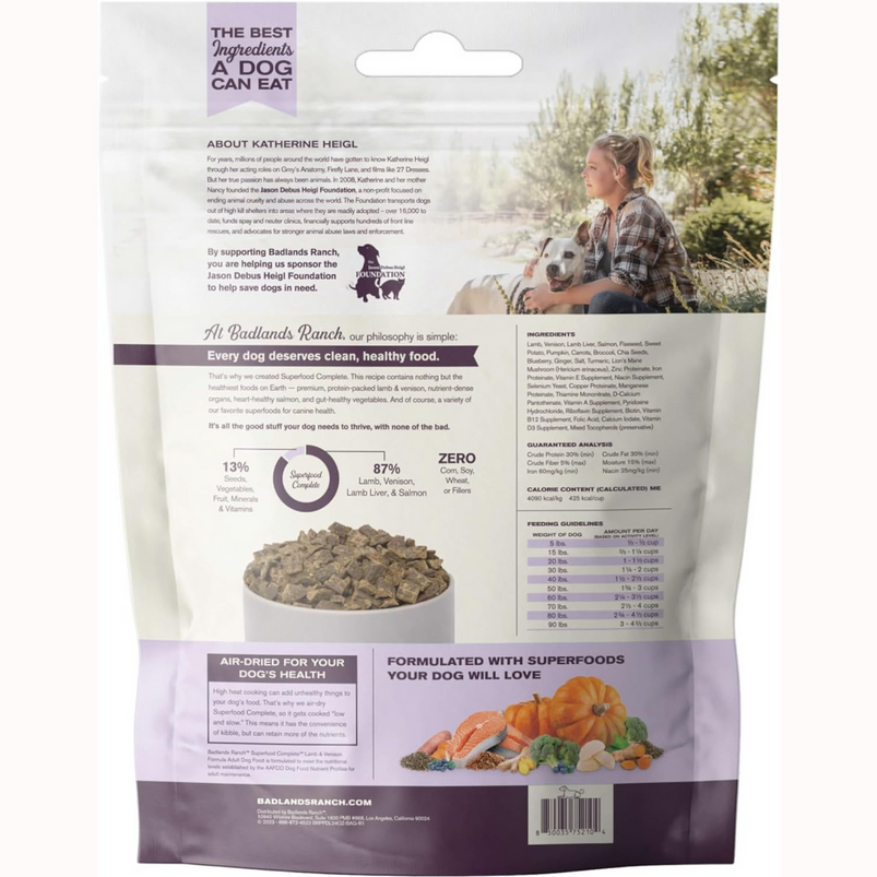 Badlands Ranch Superfood Complete Lamb & Venison Formula 24Oz/680G