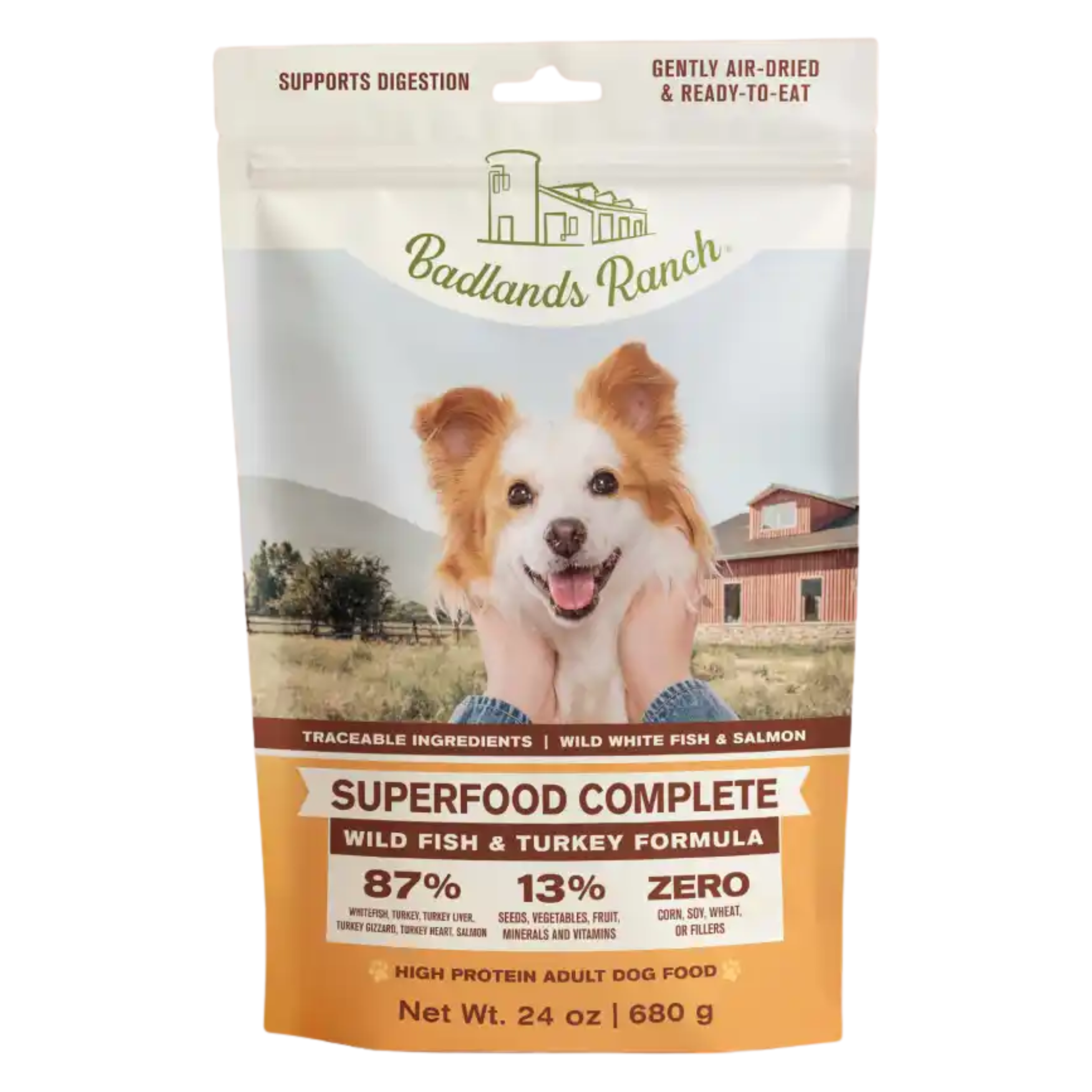 Badlands Ranch Superfood Complete Wild Fish & Turkey Formula 24oz/680g
