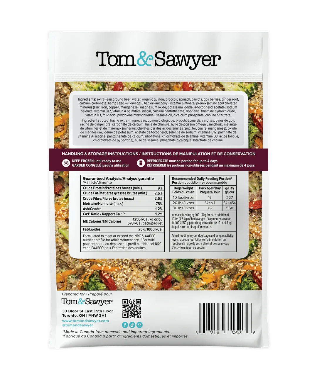 Tom & Sawyer Beef & Broccoli 16Oz/454G