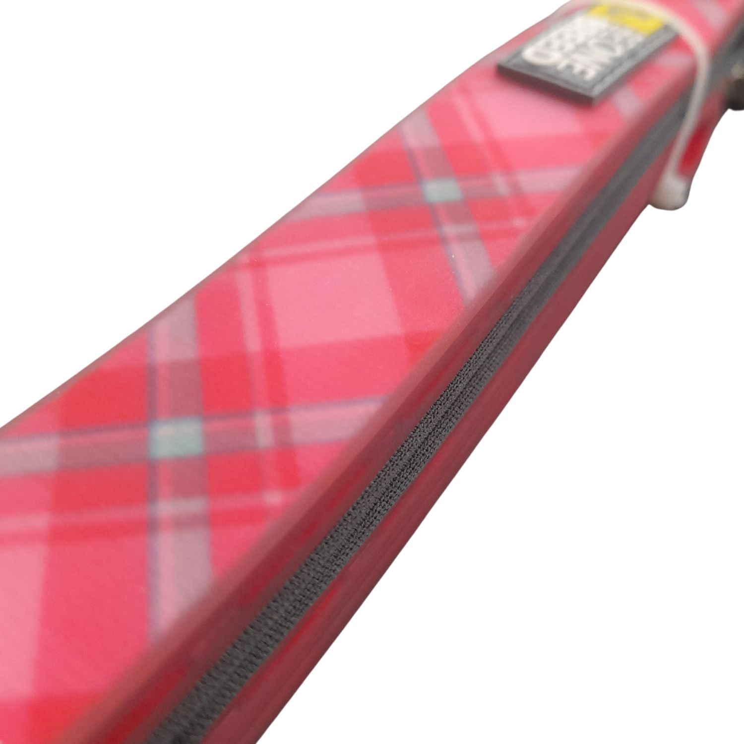 Beonebreed Pink Plaid Silicone Leash 1"X5'