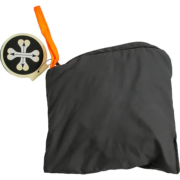 Bone + Arrow Travelite Packable Rain Jacket Orange/Grey 16"