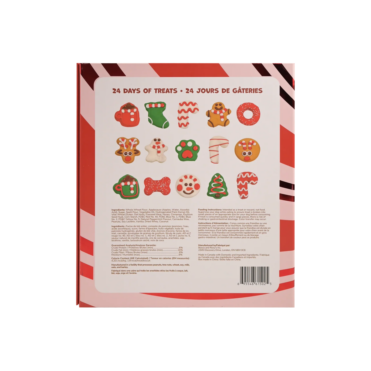 Bosco & Roxy's Bark The Halls Musical Advent Calendar 2026 Peppermint Flavoured