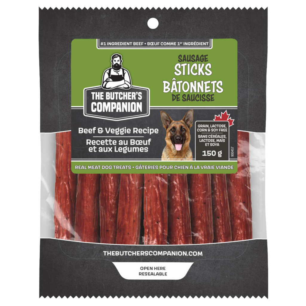 Butchers Companion Beef & Veggie Sausage Sticks 150G 9Pk
