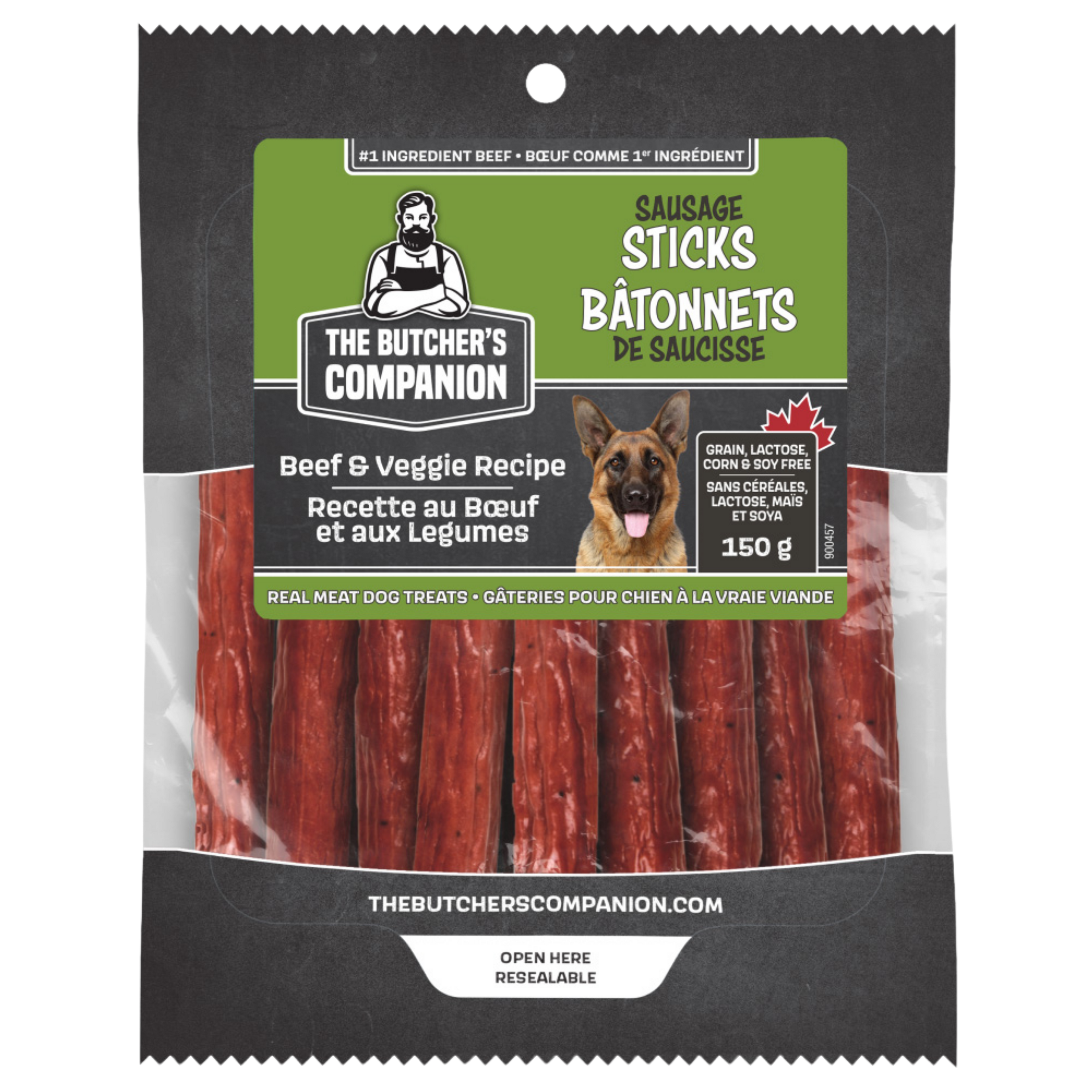 Butchers Companion Beef & Veggie Sausage Sticks 150G 9Pk