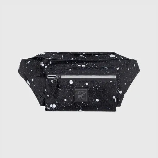 Canada Pooch The Everything Fanny Pack Black Splatter