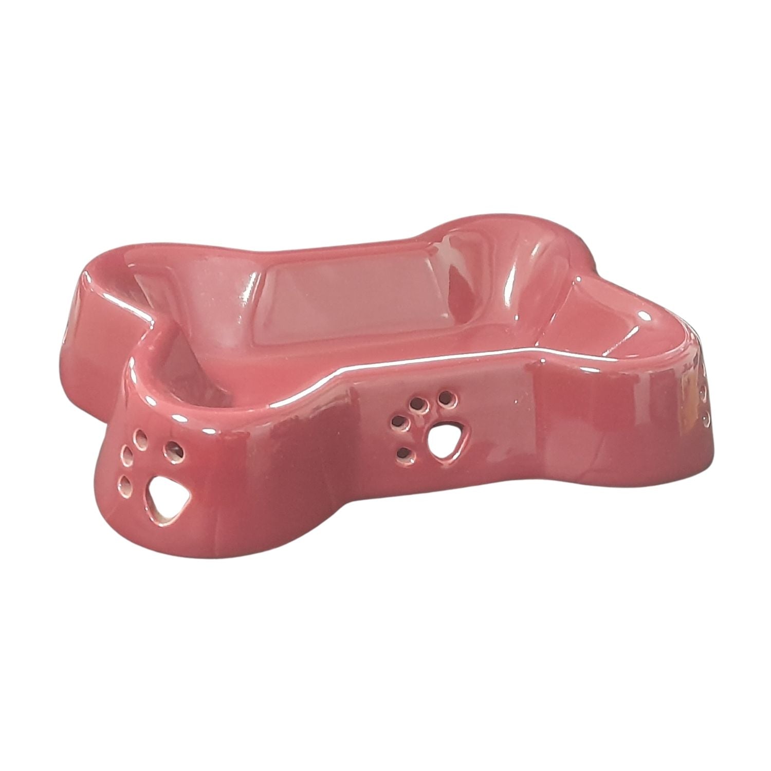 Ceramic Bone Bowl Red 10" X7.5"