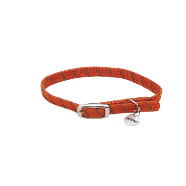Coastal Elastacat Reflective Safety Collar Orange