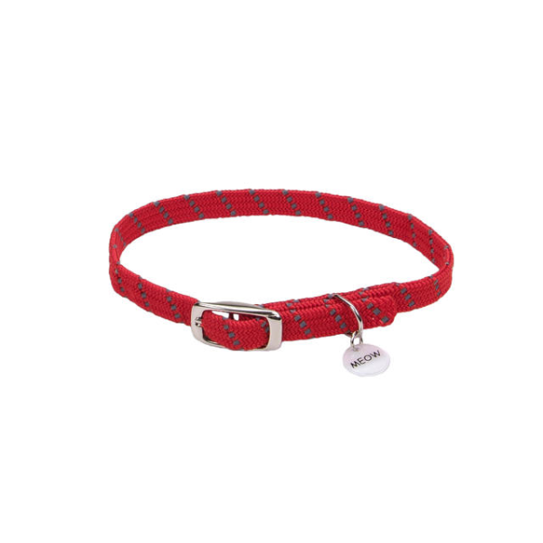 Coastal Elastacat Reflective Safety Collar Red