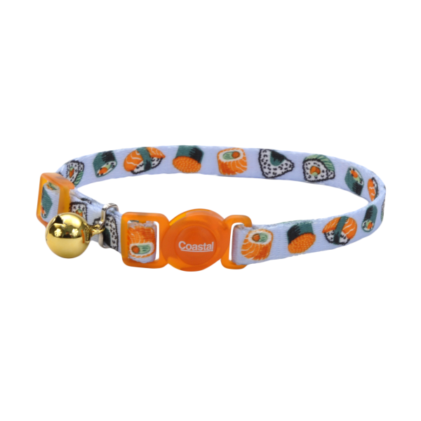 Coastal Safecat Fashion Breakaway Collar Blue Sushi