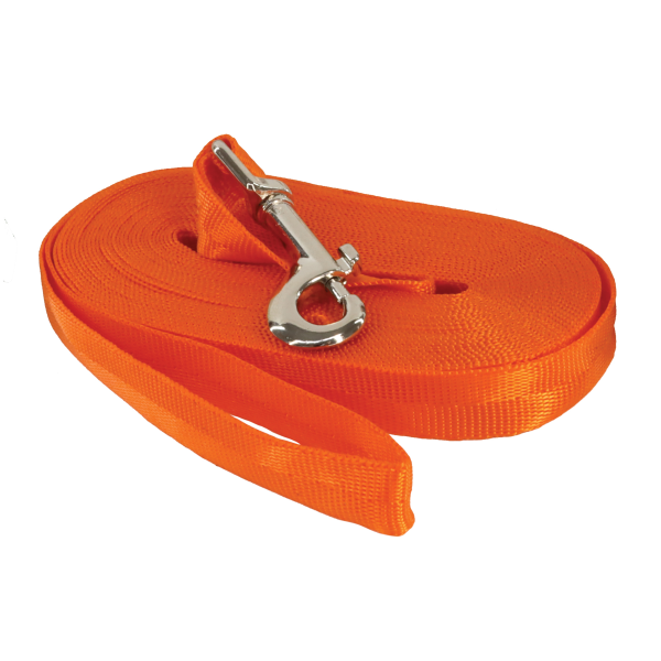 Coastal Water & Woods Nylon Check Cord Long Line Orange 25'
