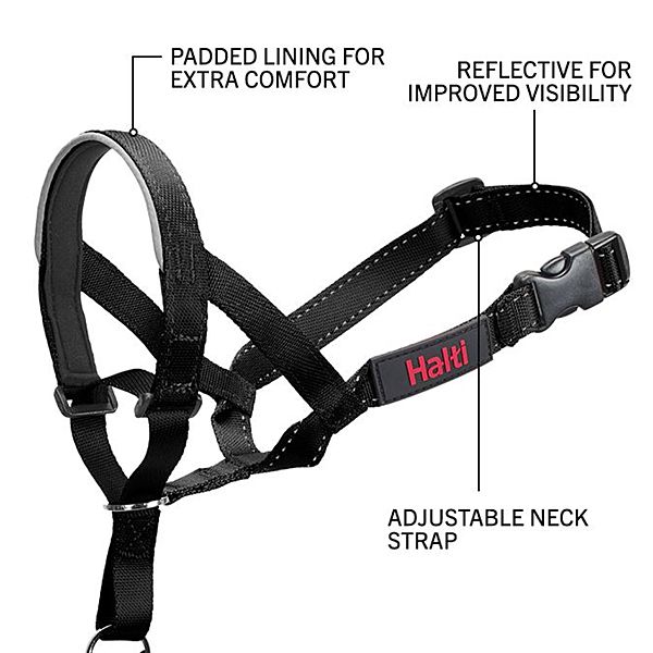 Company Of Animals Halti Nylon Head Collar Black Size 0
