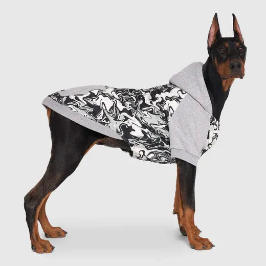 Canada Pooch Whatever The Weather Hoodie Glow-In-The-Dark Marble Size 14