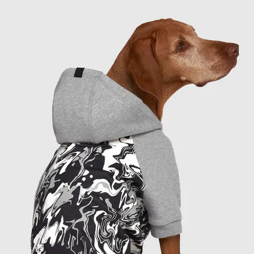 Canada Pooch Whatever The Weather Hoodie Glow-In-The-Dark Marble Size 14