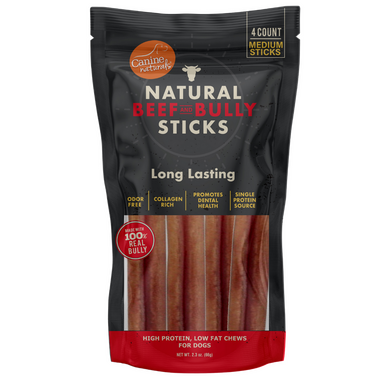 Canine Naturals Beef and Bully Sticks Medium 5" 4ct