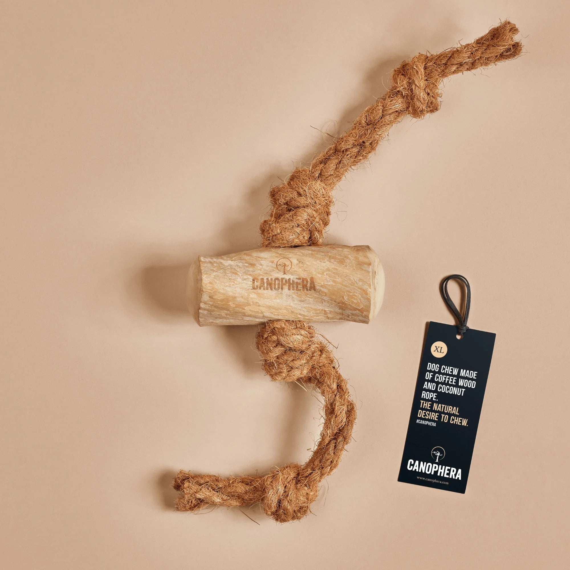 Canophera Coffee Wood With Coconut Rope Dog Chew X-Large