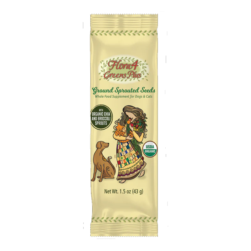 Carna4 Flora4 Greens Plus Sprouted Seeds Topper Singles 1.5oz