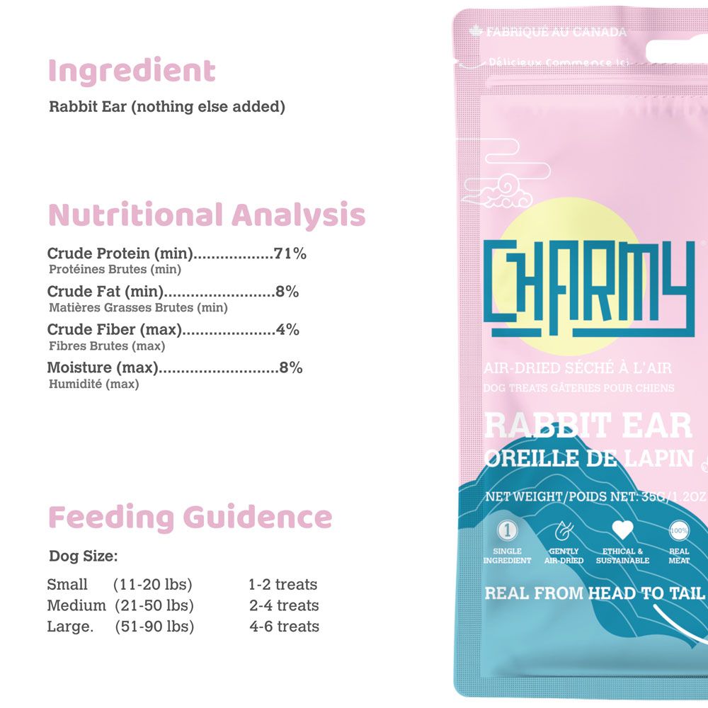Charmy Pet Rabbit Ear 35G