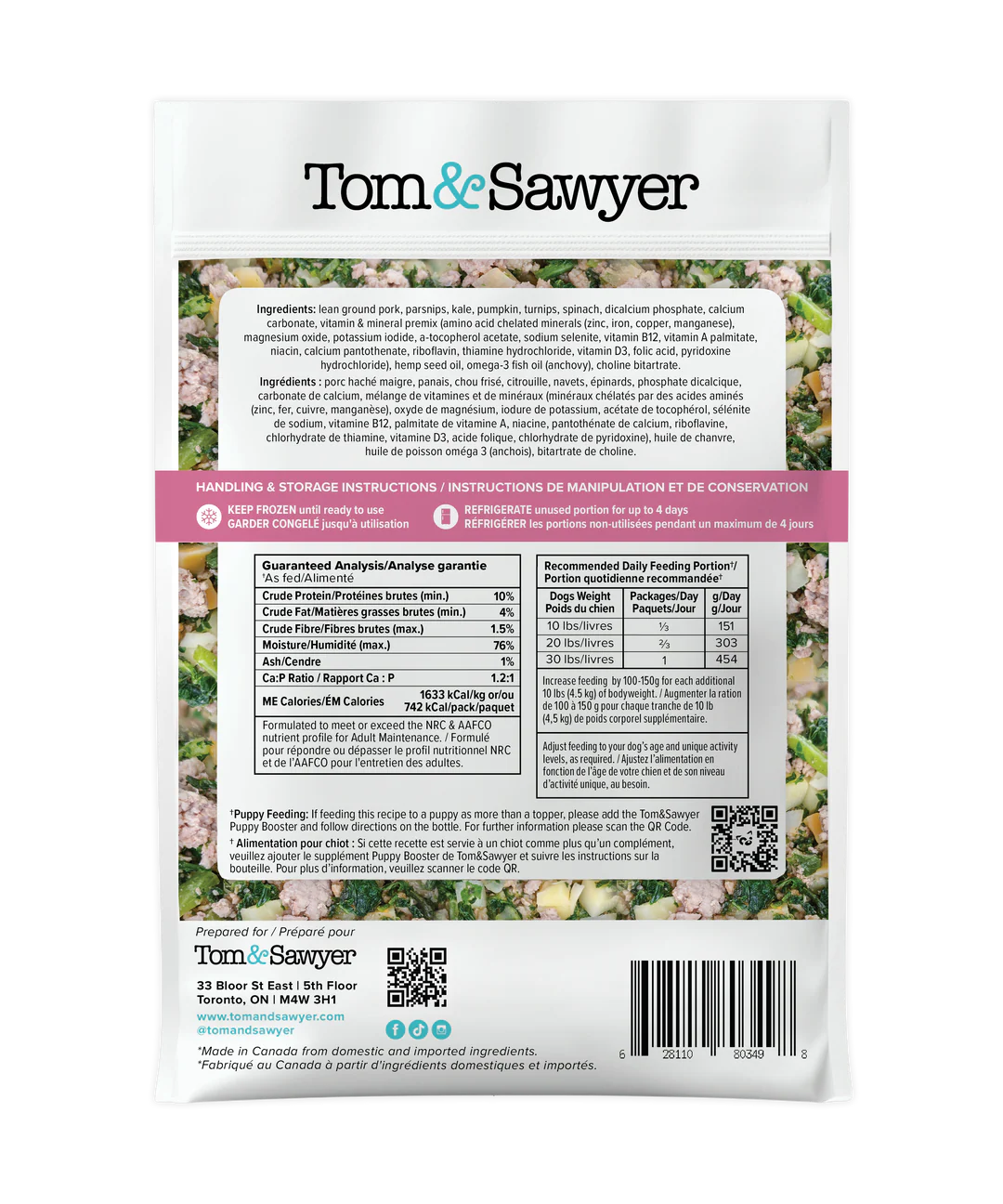 Tom & Sawyer Classic Pork Stew 16Oz/454G