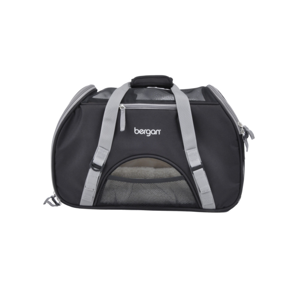 Coastal Bergan Comfort Carrier Black & Grey Large 19" L X 10" W X 13" H
