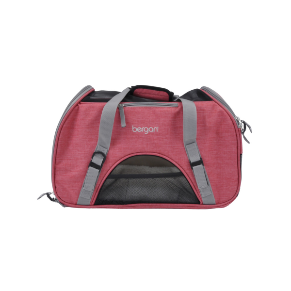 Coastal Bergan Comfort Carrier Heather Berry & Grey Large 19" L X 10" W X 13" H