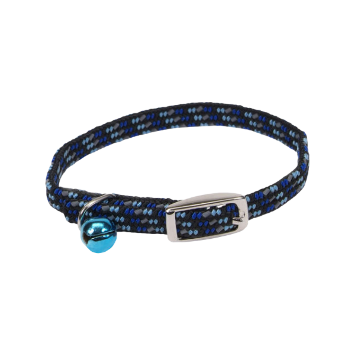 Coastal Li'L Pals Elastic & Reflective Kitten Collar Blue