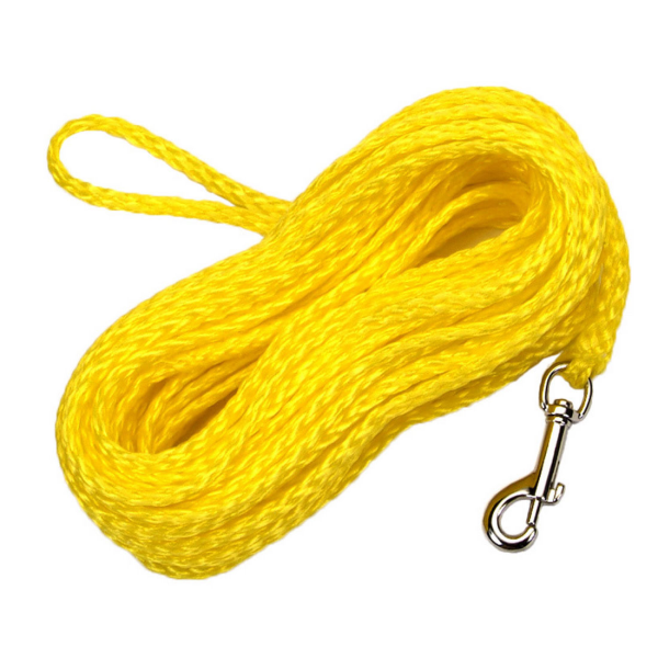 Coastal Water & Woods Poly Check Cord Long Line Yellow 1/4"x50'