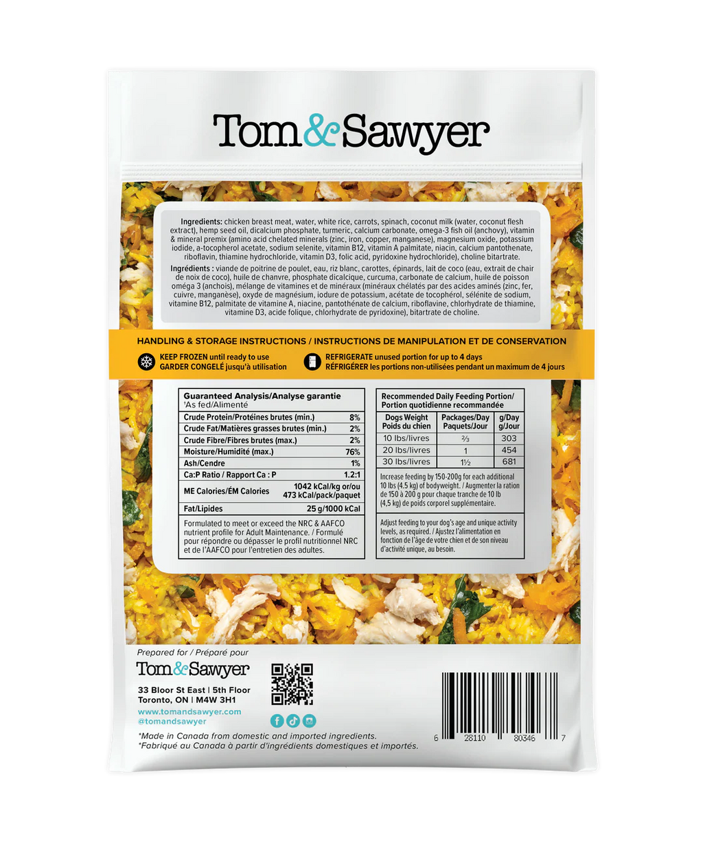 Tom & Sawyer Coconut Chicken 16Oz/454G