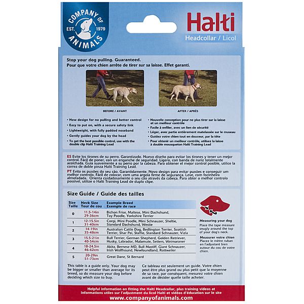 Company Of Animals Halti Nylon Head Collar Black Size 2