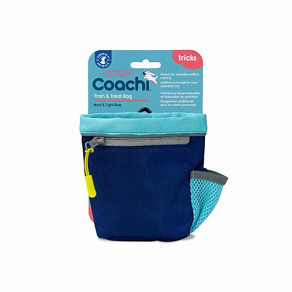 Company of Animals Coachi Tricks Train & Treat Bag Navy & Light Blue
