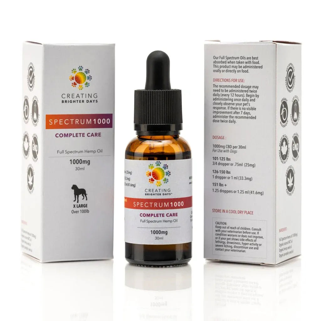 Creating Brighter Days Spectrum Extra Large Over 100lb 1000mg 30mL