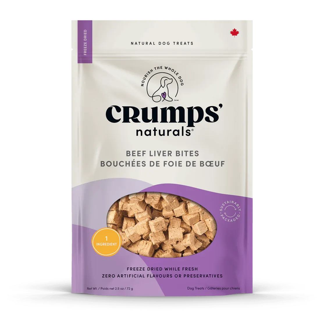 Crumps Freeze Dried Beef Liver Bites 155G