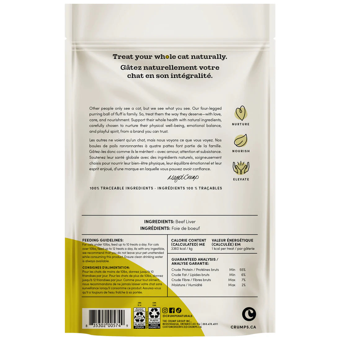 Crumps Cat Freeze Dried Beef 30G/1.05Oz