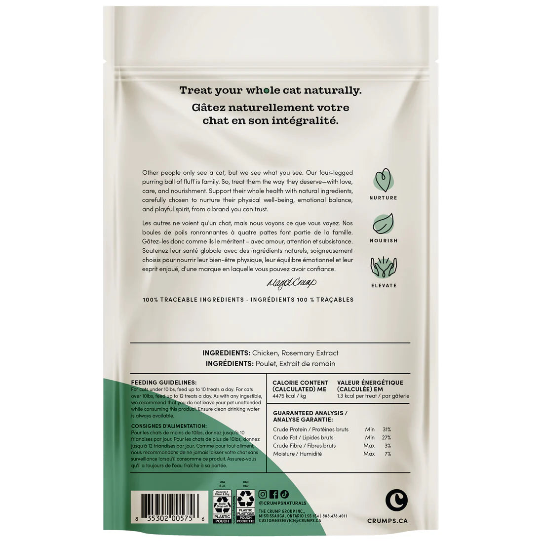 Crumps Cat Freeze Dried Chicken 30G/1.05Oz